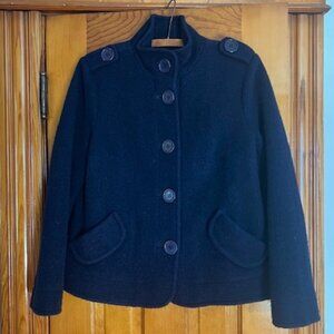Perfect By Carson Kressley Lined  Wool Coat Woman's Size Small